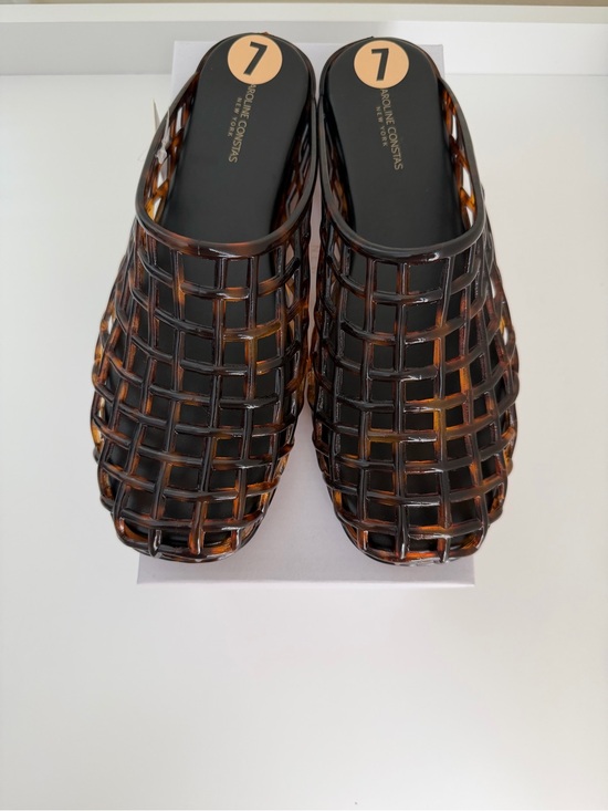 Caroline Constas Shoes - Caroline Constas Woven Jelly Mules in Tortoiseshell Size US 7 NWB
